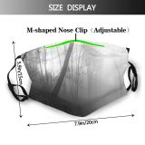 yanfind Fog Winter Mist Forest Landscape Trees Tree Atmosphere Forest Natural Atmospheric Fog Dust Washable Reusable Filter and Reusable Mouth Warm Windproof Cotton Face