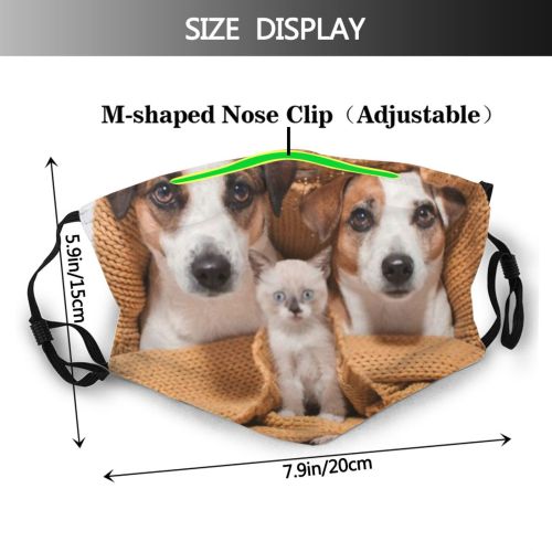 yanfind Friends Dogs Fur Together Cat Cute Warm Dog Fall Pedigreed Puppy Room Dust Washable Reusable Filter and Reusable Mouth Warm Windproof Cotton Face
