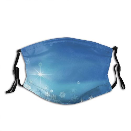 yanfind Ice Design Frost Star Frozen Snow Event Craft Abstract  Swirl Space Dust Washable Reusable Filter and Reusable Mouth Warm Windproof Cotton Face