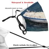 yanfind Galeb Watercraft Transportation Sea Boat Bird Old Vehicle Boating Dinghy Boat Skiff Dust Washable Reusable Filter and Reusable Mouth Warm Windproof Cotton Face