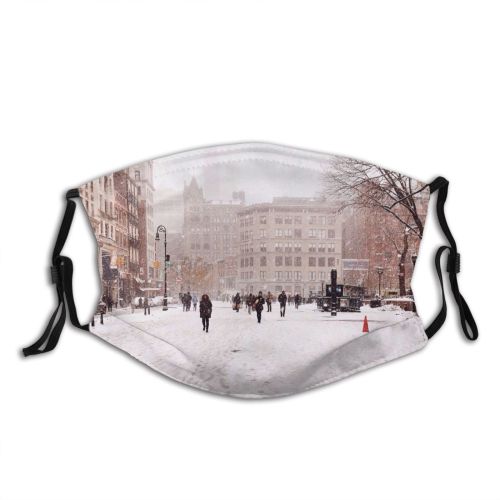 yanfind Range Lifestyles Built Snow City Architecture Exterior Building Season Street Temperature Outdoors Dust Washable Reusable Filter and Reusable Mouth Warm Windproof Cotton Face