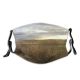 yanfind Field Grassland Landscape Natural Steppe Prairie Cloud Sky Grass Autumn Dust Washable Reusable Filter and Reusable Mouth Warm Windproof Cotton Face
