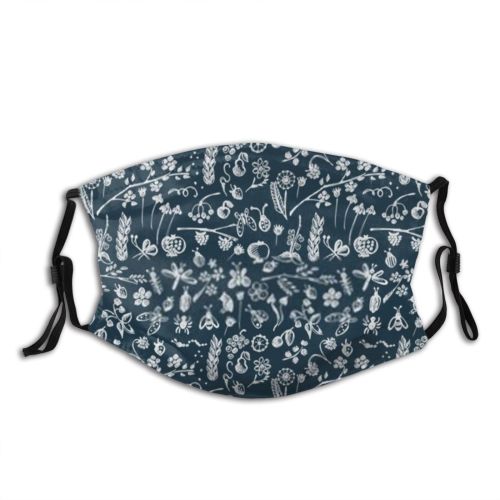 yanfind Abstract Butterfly Beetle Little Cute Inc Insect Seamless Cow Strawberry Summer Doodle Dust Washable Reusable Filter and Reusable Mouth Warm Windproof Cotton Face