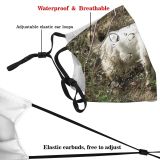 yanfind Goat Pasture Goats Horn Mountain Cow Family Feral Grass Tree Mountain Goat Dust Washable Reusable Filter and Reusable Mouth Warm Windproof Cotton Face