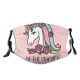yanfind Patch Pony Cute Fantasy Badge Wording Quotation Doodle Child Magic Baby Design Dust Washable Reusable Filter and Reusable Mouth Warm Windproof Cotton Face