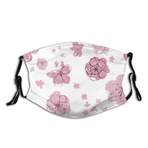 yanfind Isolated Garden Decor Flora Cute Botanic Seamless Colorful Feminine Ornamental Wedding Summer Dust Washable Reusable Filter and Reusable Mouth Warm Windproof Cotton Face