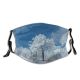 yanfind Winter Winter Natural Woody Liberec Cloud Landscape Sky Czech Snow Tree Frost Dust Washable Reusable Filter and Reusable Mouth Warm Windproof Cotton Face