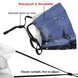 yanfind Nasa Hill Night Galaxy Mystical Field Moons Winter Atmospheric Cloud Branch Landscape   Dust Washable Reusable Filter and Reusable Mouth Warm Windproof Cotton Face