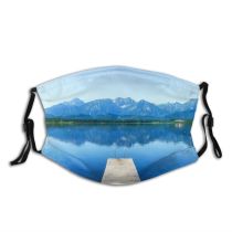 yanfind Jetty Lake Scenic Pier River Outdoors Mountains Leisure Dust Washable Reusable Filter and Reusable Mouth Warm Windproof Cotton Face