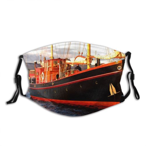 yanfind Vehicle Sailboat Ship Vessel Boat Sailing Ship Clyde Anchor Fishing Newport Watercraft Dust Washable Reusable Filter and Reusable Mouth Warm Windproof Cotton Face