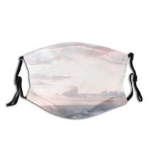 yanfind Idyllic Shore Freedom Sunset Seaside Sea Aqua Stormy Picturesque From Above High Dust Washable Reusable Filter and Reusable Mouth Warm Windproof Cotton Face