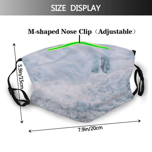 yanfind Idyllic Shore Coast Motion Seaside Breeze Seacoast Shoreline Tide Top Seafront Sea Dust Washable Reusable Filter and Reusable Mouth Warm Windproof Cotton Face