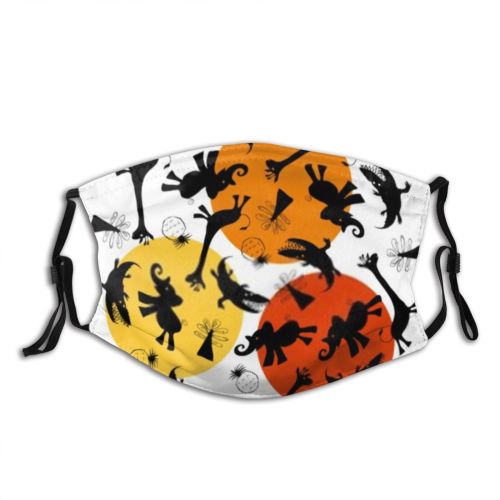 yanfind Elephant Safari Cute Wildlife Alligator Africa Art Fun Tropical Sketching Giraffe Crocodile Dust Washable Reusable Filter and Reusable Mouth Warm Windproof Cotton Face