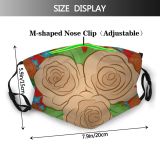 yanfind Abstract Decor Artwork Flora Swirl Regular Seamless Classic Beauty Ornamental Summer Doodle Dust Washable Reusable Filter and Reusable Mouth Warm Windproof Cotton Face