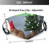 yanfind Cat Christmas Cute Cozy Nose Year Ginger Face Silver Pet Tree Table Dust Washable Reusable Filter and Reusable Mouth Warm Windproof Cotton Face