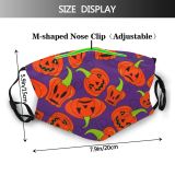 yanfind Abstract Isolated September Horror Childish Halloween Cat Swirl Comic Cute Seamless Ornamental Dust Washable Reusable Filter and Reusable Mouth Warm Windproof Cotton Face