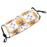 yanfind Country Butterfly Repeated Farm Garment Vacation Village Cute Shabby Seamless Colorful Lavender Dust Washable Reusable Filter and Reusable Mouth Warm Windproof Cotton Face