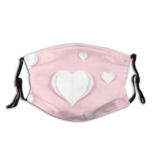 yanfind Abstract Romance Elegant Decor Polka Cute Dot Seamless Trendy Marriage Present Wedding Dust Washable Reusable Filter and Reusable Mouth Warm Windproof Cotton Face