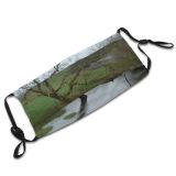yanfind Field Nore Bank Wet Tree River Clouds Immersed River Winter Floodplain Cows Dust Washable Reusable Filter and Reusable Mouth Warm Windproof Cotton Face