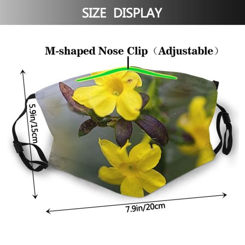 yanfind Jasmine Netherlands Drenthe Assen Flower October Winter Dust Washable Reusable Filter and Reusable Mouth Warm Windproof Cotton Face