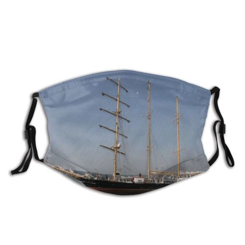 yanfind Tall Kaliakra Watercraft Mast Boat Barque Yacht Vehicle Ship Ship Boat Rigged Dust Washable Reusable Filter and Reusable Mouth Warm Windproof Cotton Face