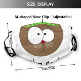 yanfind Isolated Cute With Trendy Bear Design Modern Face Art Inscription Minimal Portrait Dust Washable Reusable Filter and Reusable Mouth Warm Windproof Cotton Face