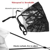 yanfind Hemlock Evergreen Woody Branches Branch Needles Pine Leaf Tree Tree Trunk Limbs Dust Washable Reusable Filter and Reusable Mouth Warm Windproof Cotton Face