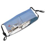 yanfind Yatch Mersin Vehicle Boating Vessel Sea Sky Harbour Ship Fishing Marina Watercraft Dust Washable Reusable Filter and Reusable Mouth Warm Windproof Cotton Face