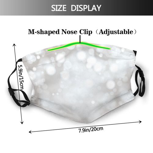 yanfind Design Defocused Silver Effects Foreground Soft Entertainment Event India Abstract Focus Motion Dust Washable Reusable Filter and Reusable Mouth Warm Windproof Cotton Face