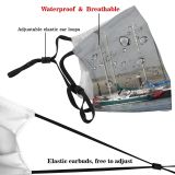 yanfind Watercraft Ocean Transportation Mast Sailboat Sail Boat Vehicle Ship Sailboat Calm Morro Dust Washable Reusable Filter and Reusable Mouth Warm Windproof Cotton Face