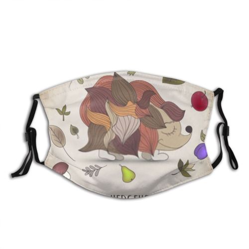 yanfind Isolated Plum Needle Little Cute Mushroom Autumn Art Leaf Forest Pear Leaves Dust Washable Reusable Filter and Reusable Mouth Warm Windproof Cotton Face