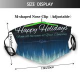 yanfind Happy Social Phrase Design Frost Defocused Tree Snow Modern Event Forest Abstract Dust Washable Reusable Filter and Reusable Mouth Warm Windproof Cotton Face