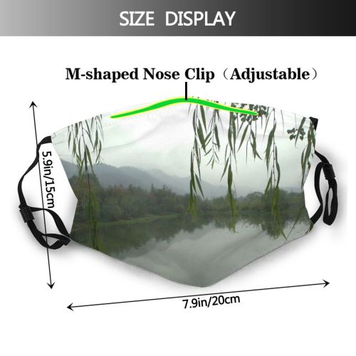 yanfind Winter Xihu Resources Lake Natural Atmospheric China Vegetation Landscape Reflection Tree Evening Dust Washable Reusable Filter and Reusable Mouth Warm Windproof Cotton Face