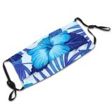 yanfind Blossom Spring Flower Hibiscus Fashion Vintage Trendy Flora Hawaiian Plant Tropical Modern Dust Washable Reusable Filter and Reusable Mouth Warm Windproof Cotton Face