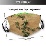 yanfind Grasshopper Adaptation Plant Landscape Unified Direction Trail Wall Africa Insect Road Insects Dust Washable Reusable Filter and Reusable Mouth Warm Windproof Cotton Face