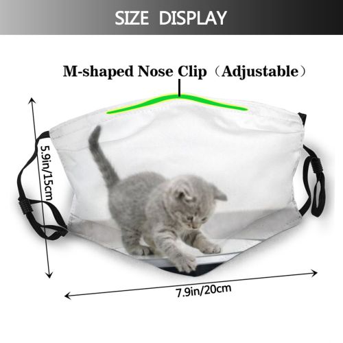 yanfind Cleaner Fur Robotic Young Cat Kitty Cute Housekeeping Automated Technology Autonomous Beautiful Dust Washable Reusable Filter and Reusable Mouth Warm Windproof Cotton Face