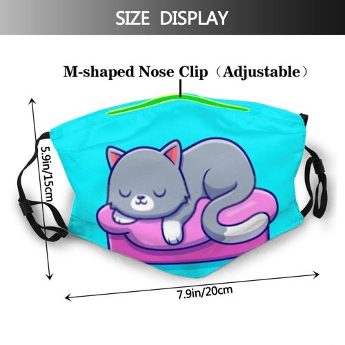 yanfind Comfortable Comfort Isolated Bedroom Fur Bed Cat Kitty Cute Mascot Bedding Lazy Dust Washable Reusable Filter and Reusable Mouth Warm Windproof Cotton Face