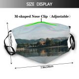 yanfind Idyllic Lake Structure Greenery Mountain Slopes Daytime Tranquil Scenery Mountains Peak Poland Dust Washable Reusable Filter and Reusable Mouth Warm Windproof Cotton Face