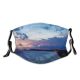yanfind Electricity Science Dramatic Star Sunset Tranquility Coastline Rural Wave Scene Night Snow Dust Washable Reusable Filter and Reusable Mouth Warm Windproof Cotton Face