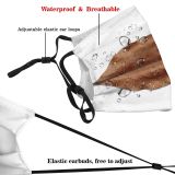 yanfind Texture Leaf Marrom Outono Leaf Natureza Beige Folha Textura Autumn Seca Dry Dust Washable Reusable Filter and Reusable Mouth Warm Windproof Cotton Face
