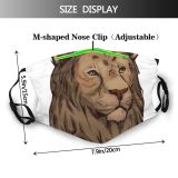 yanfind Fur Dangerous Hunter Kind Danger Cat Fierce Carnivore Tigon Rare Muzzle Wildlife Dust Washable Reusable Filter and Reusable Mouth Warm Windproof Cotton Face