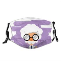 yanfind Crazy Isolated Artwork Wool Cute Laboratory Medical Doodle Scientist Glasses Design Quirky Dust Washable Reusable Filter and Reusable Mouth Warm Windproof Cotton Face
