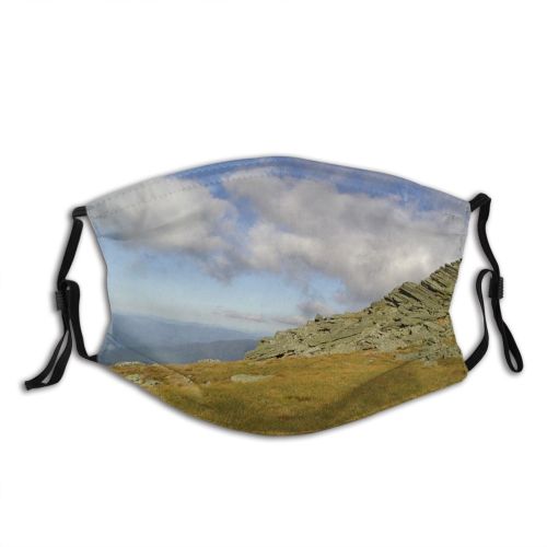 yanfind Ridge Hampshire Landforms Fell Grassland Landscape Highland Mountain Sky Sky Wilderness Mountainous Dust Washable Reusable Filter and Reusable Mouth Warm Windproof Cotton Face