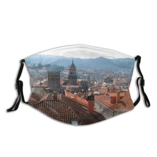 yanfind Neighbourhood Building Urban City Roof Town Metropolitan Settlement Tile Area Architecture Landmark Dust Washable Reusable Filter and Reusable Mouth Warm Windproof Cotton Face