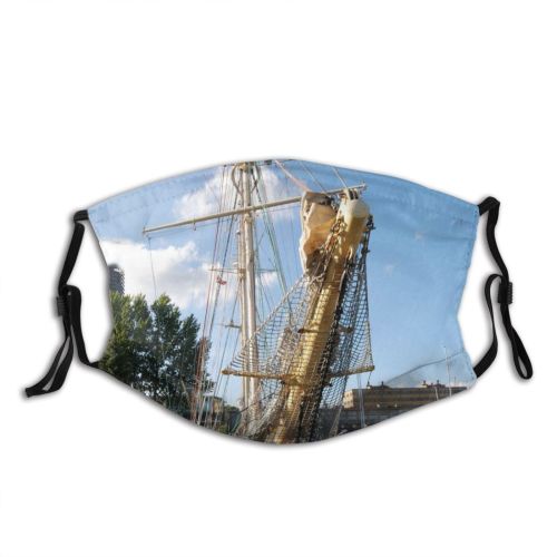 yanfind Tall Adventure Marine Barque Vehicle Prow Boat Sea Rig Ship Nautical Mast Dust Washable Reusable Filter and Reusable Mouth Warm Windproof Cotton Face