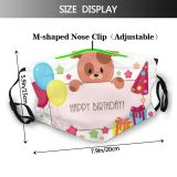 yanfind Isolated Wishes Happiness Giftbox Artwork Cute Birth Best Newborn Balloon Stylish Dog Dust Washable Reusable Filter and Reusable Mouth Warm Windproof Cotton Face
