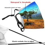 yanfind India Summer Sky Tree Wilderness Tree Karnataka Beauty Mountains Wonder Scenic Natural Dust Washable Reusable Filter and Reusable Mouth Warm Windproof Cotton Face