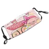 yanfind Isolated Carriage Happiness Life Cute Lifestyles Smiling Newborn Childbirth Cartoons Emotions Girls Dust Washable Reusable Filter and Reusable Mouth Warm Windproof Cotton Face