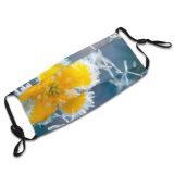 yanfind Frost Fragility Frozen Buttercup Foreground Freshness Flower Focus Finland Temperature Growth Winter Dust Washable Reusable Filter and Reusable Mouth Warm Windproof Cotton Face