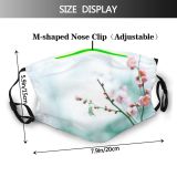 yanfind Plum Prefecture Japan Foreground ness Branch Flower Focus  Osaka Outdoors Winter Dust Washable Reusable Filter and Reusable Mouth Warm Windproof Cotton Face